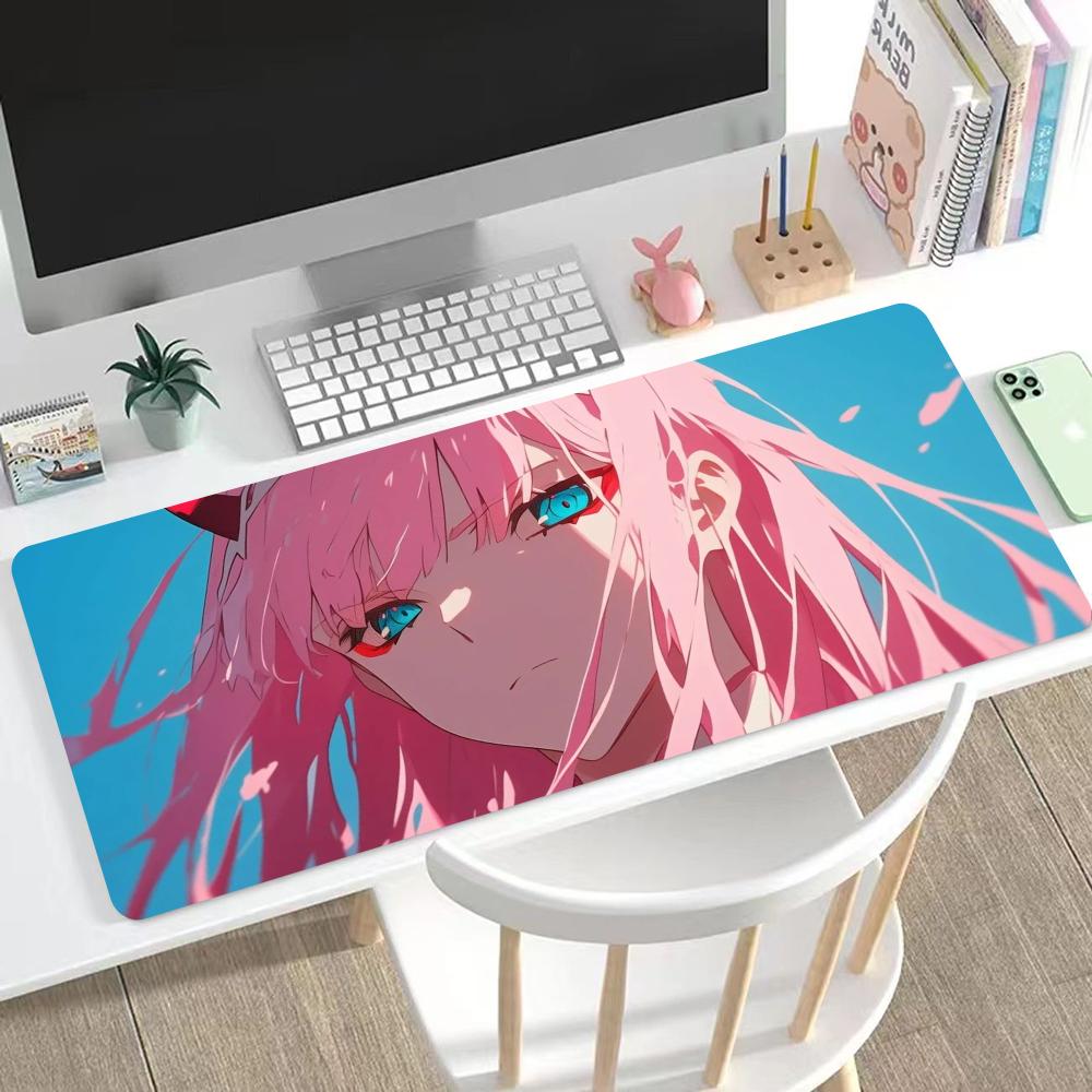 Zero two Mouse Pad Cute HD Mousepad Pad Extended Gaming Keyboard LargeMousepad xcm XXL Gamer Mousepad