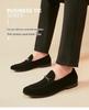 Britischer Sommer-Suede-Leder-Loafer: Mattierte, Atmungsaktive Slipper für Geschäft & Freizeit