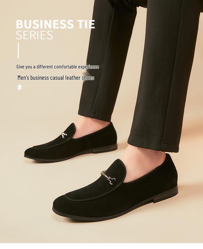 Britischer Sommer-Suede-Leder-Loafer: Mattierte, Atmungsaktive Slipper für Geschäft & Freizeit