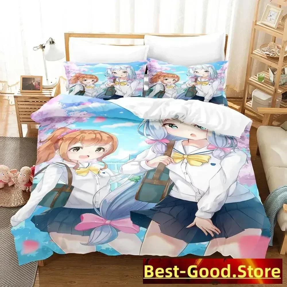 Sagiri Izumi Bedding Set Single Twin Full Queen King Size Bed Set Adult Kid Bedroom Duvetcover Sets Anime Parure De Lit Bed