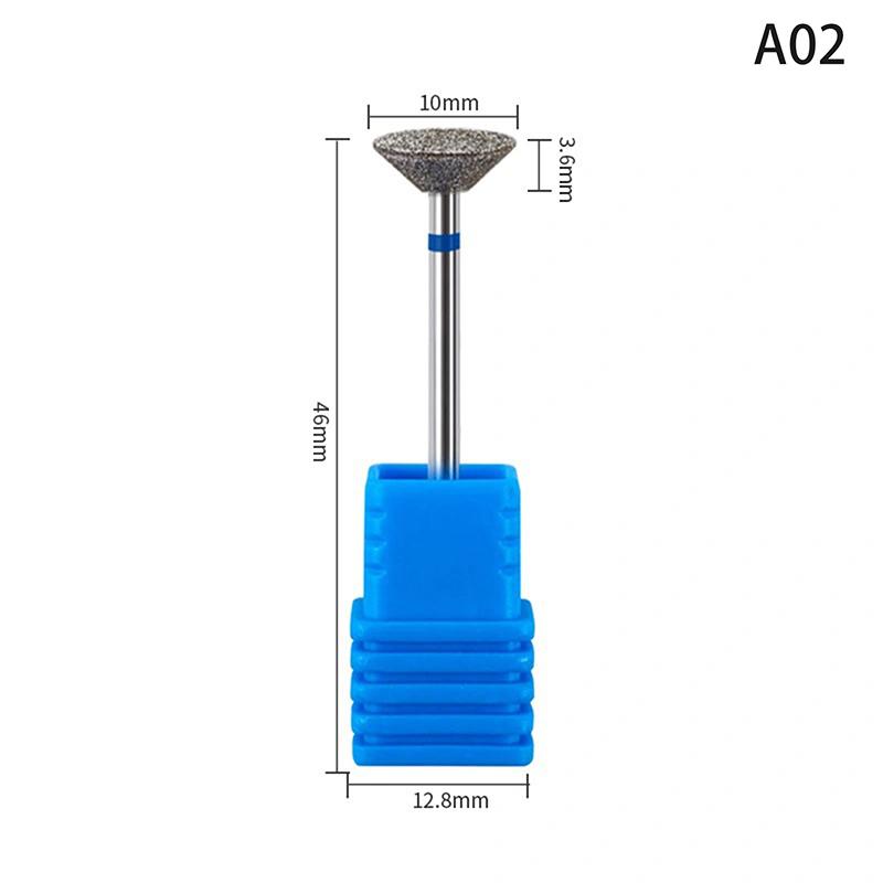 Diamond Nail Drill Bit Mill Cutter All For Manicure Machine Bit Tools Accessories Cuticle Clean For Removing Nail Gel
