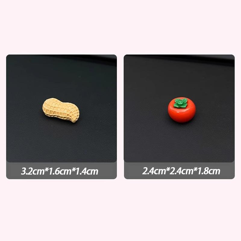 Good Things Happen Car Ornaments Center Console Cartoon Persimmon Peanut Car Display Screen Decorative Stickers