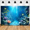 Underwater World Backgrounds for Photographs Ocean Fish Coral Fish Tank Decor Aquarium Scene Portrait Backdrop Shooting Props
