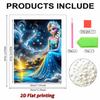 DisneyFrozen Princess Elsa Pearl Inlay Painting A purely handmade pearl embroidery art piece, featuring both gift and home decoration design functions