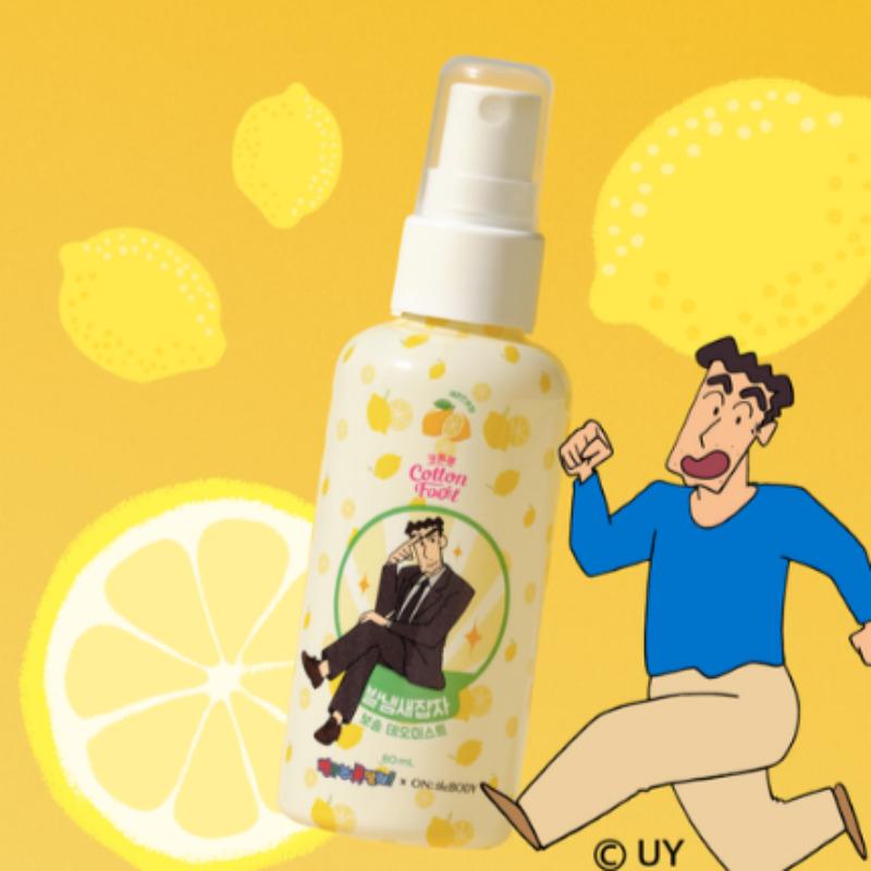 [Shin-chan Edition] On The Body Cotton Foot Deodorant Mist for Foot Odor 80ml Limited Edition