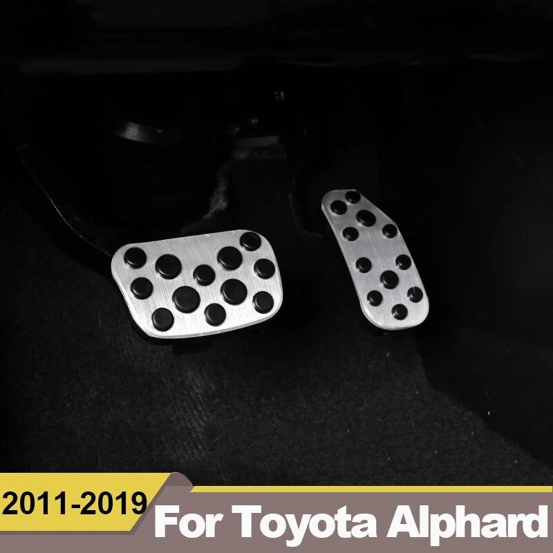 Für Toyota Alphard 2011 2012 2013 2014 2015 2016 2017 2018 AT Gaspedal Bremse Fall Rutschfeste Abdeckung Pads Zubehör