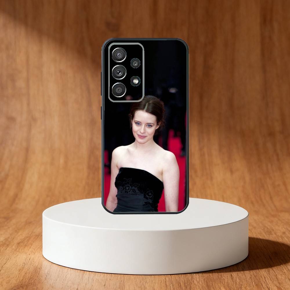 Claire Foy Phone Case For Samsung S25,S24,S21,S22,S23,S30,Ultra,S20,Plus,Fe,Note,10,9,5G Black Cover