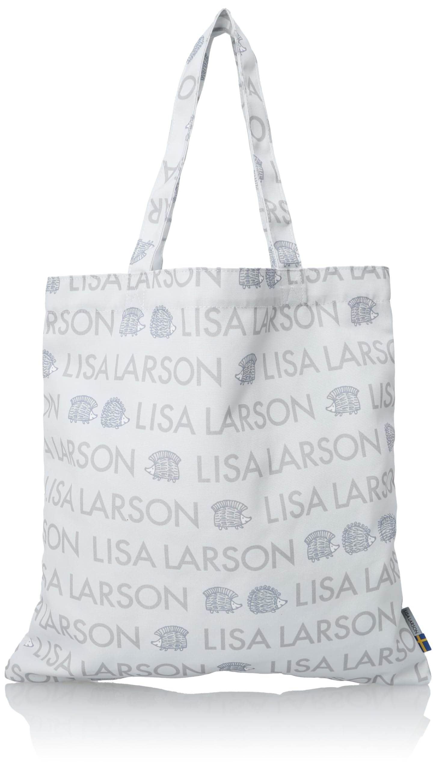 

Женская сумка-тоут LISA LARSON, Эко-сумка, Сумка через плечо, Большой объем, Формат A4, B4, A3, Логотип с ежом, ITCK-01H, Серая