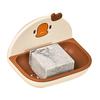Wall Mounted Soap Dish Plastic Cartoon Drainable Soap Box Holder for Bathroom Kitchen