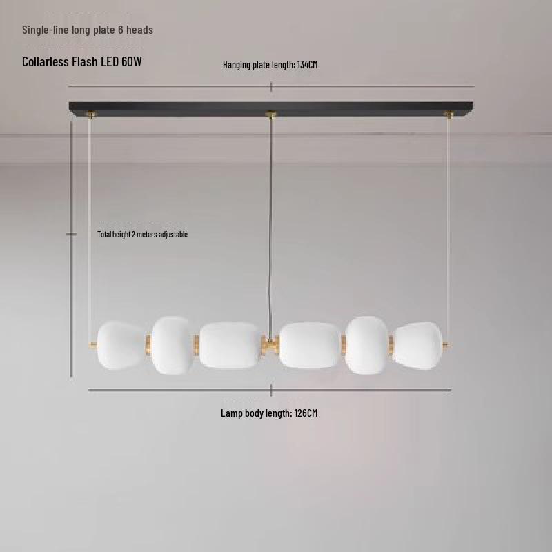 Wabi-Sabi Style Nordic Glass Pendant Light for Japanese Modern Minimalist Decor