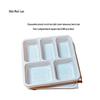 Disposable 5-Compartment Plastic Meal Prep Container