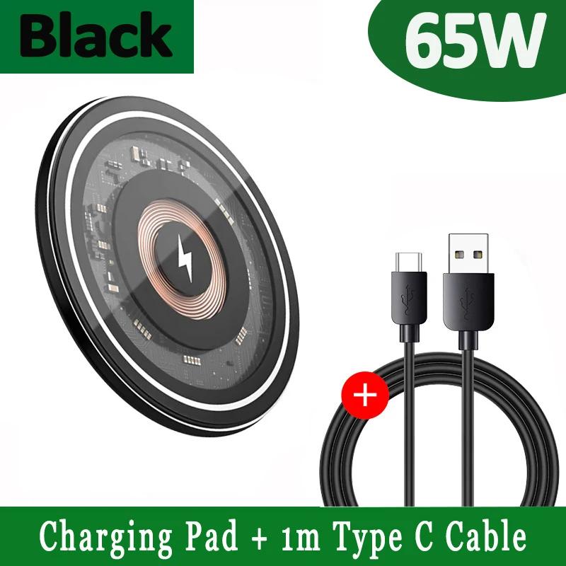 30W Wireless Charger Pad Stand for iPhone 16 15 14 13 12 Pro Max X Samsung Xiaomi  Chargers Induction Fast Charging Dock Station