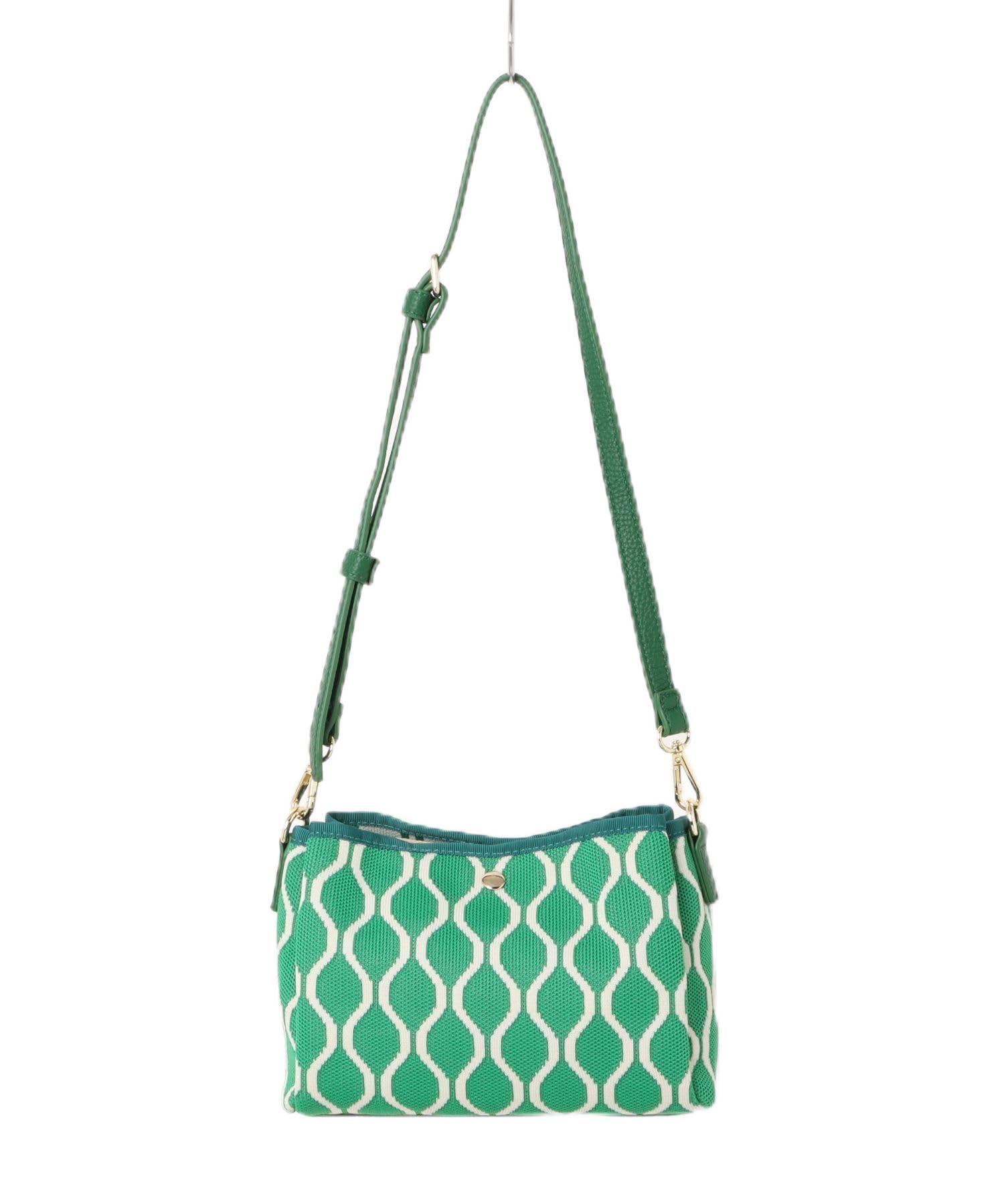 

Assorted Pattern Jacquard Shoulder Bag [Kashkash] Three-Open