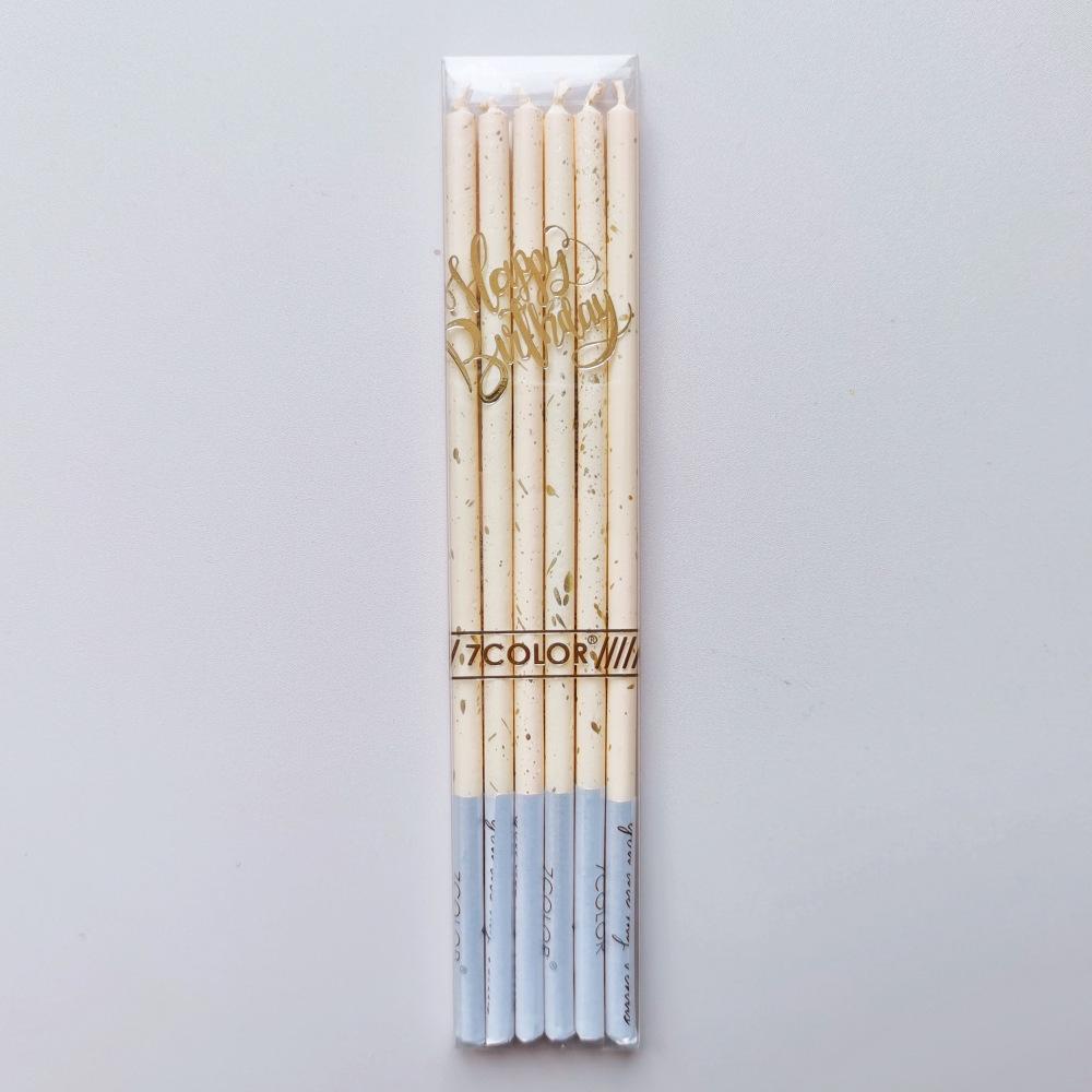 Xiaohongshu Instagram-Inspired Macaron Pencil Candle: Creative Girly Cake Topper Design