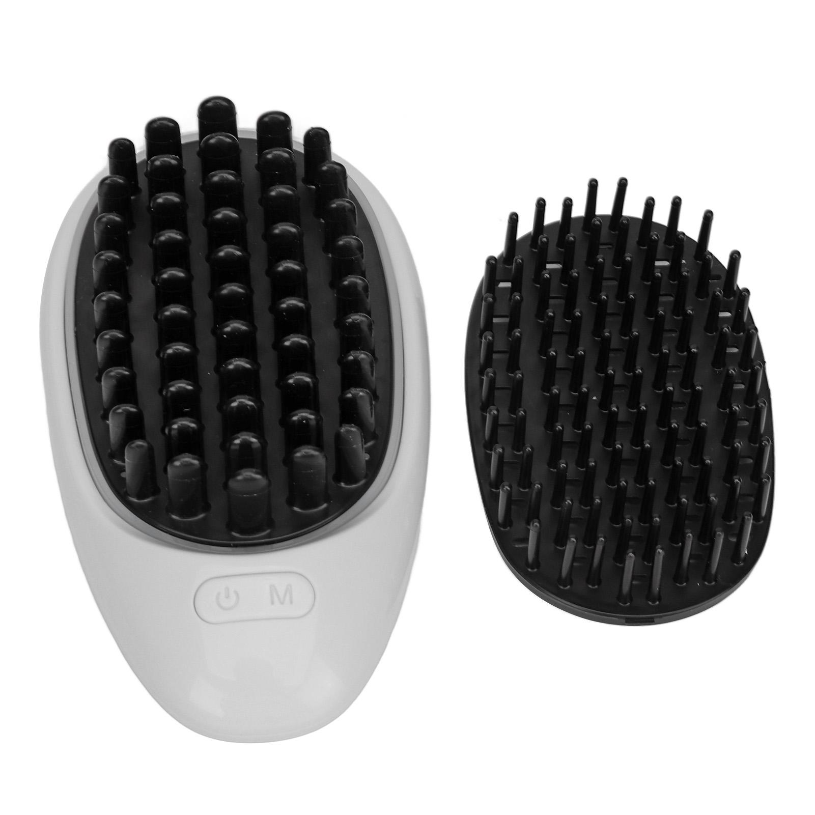 

Электрический скребок для волос на голове, массажер, щетка для восстановления волос, красная, синяя, светодиодная, вибрирующая расческа, расческа