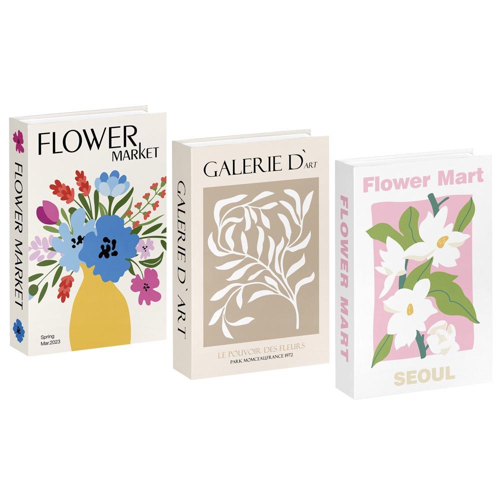 3PCS/Set Photo Props Decorative Simulation Books Paper Faux Books Creative Fake Books  Bedroom