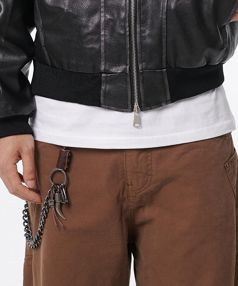 ARTISTWEAR [2Colors] Horn Point Pendant Chain Keyring