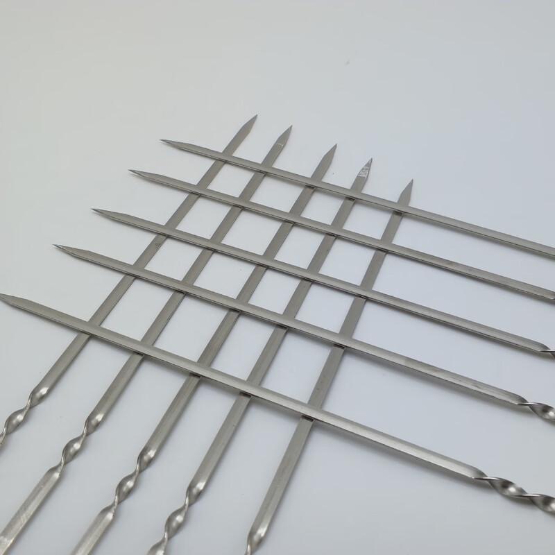 

OEING Stainless Steel Flat BBQ Skewers 38cm x 5mm x 1.2mm