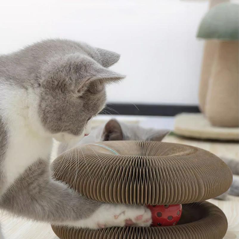 Wear-resistant Non-shedding Cat Toy Organ Cat Scratching Board Self-pleasure and Boredom Relief Artifact Rubber Ball Energy-cons