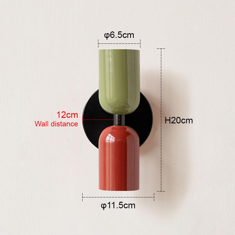 

Настенный светильник в скандинавском стиле для гостиной, простой, современный, для спальни, прикроватный, для прохода, для детской комнаты, для фона, настенный светильник E27, для украшения дома No light bulb