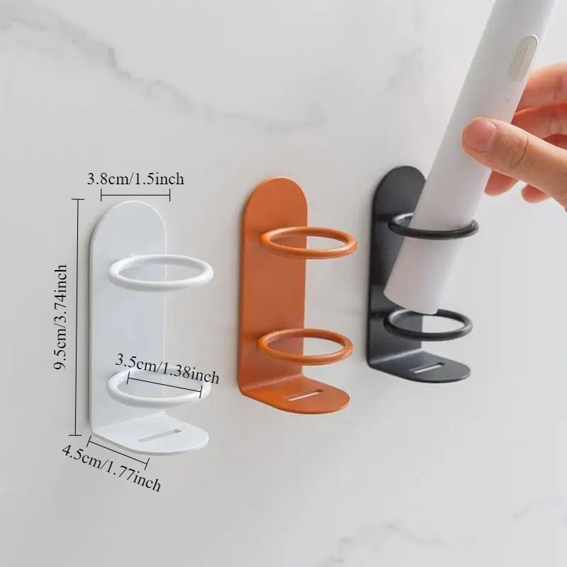 Wall-Mounted Electric Toothbrush Holder Holder Punch-Free Razor Holder Storage Shelf Toothbrush Organizer Bathroom Accessories
