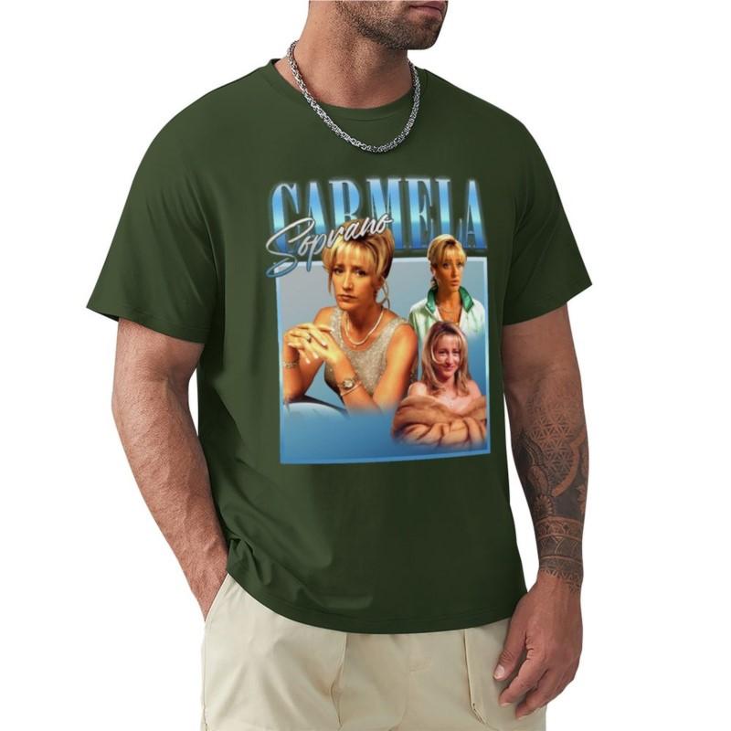 Carmela Soprano Tshirt Plus Size T Shirts Aesthetic Clothes Men Graphic T Shirts