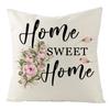 Spring Pillow Case Sofa Waist Pillow Case Garland Truck Light Luxury Home Office Pillow Pillow Case