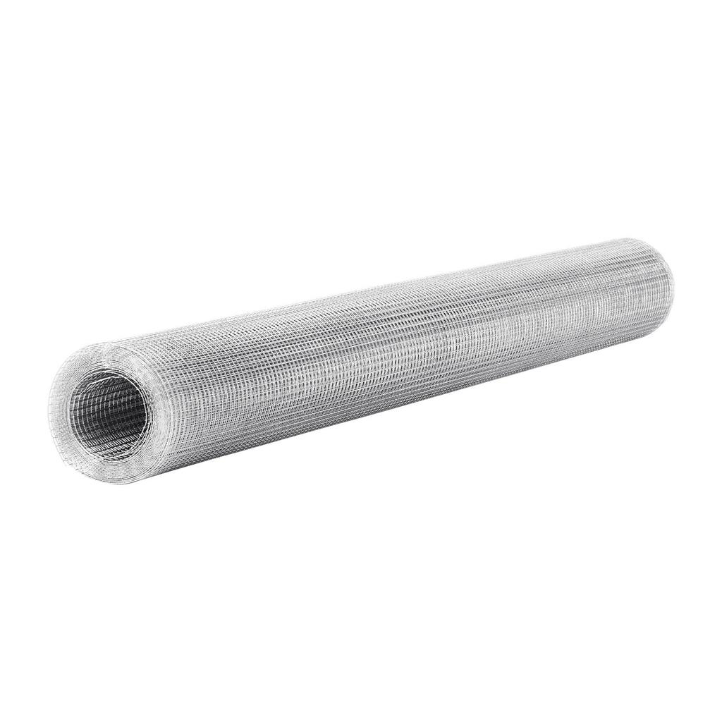 Hardware Cloth, 6.3 Mm 1 X 5 M 0.55 Mm Diameter Chicken Wire Fence, Hot-Dip Galvanized After Welding Metal Wire Mesh Roll, Garden Plant Welded Fencing