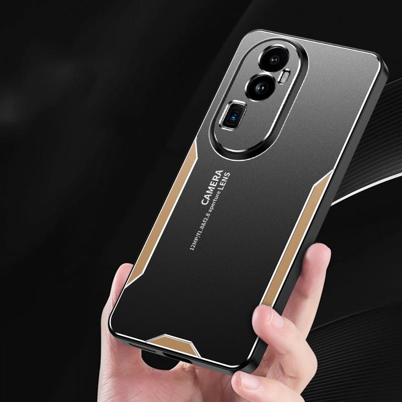 Etui na telefon Oppo Reno10 Pro+ 5G Precyzyjne wycięcia Stop aluminium Matowy tylny panel
