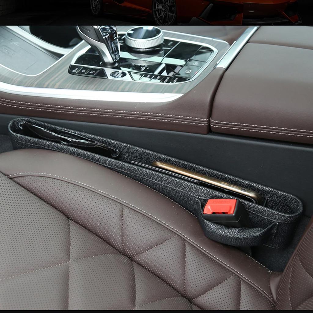 TiaysTiays Car Gap Filler Cushion Storage Seat Gap Prevents Small Items from Phone Storage Center Console Gap Car Seat Storage Car Convenient Seat