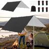 Waterproof Camping Tent Tarp Outdoor Shelter Cover Weatherproof Lightweight Tent Tarp for Backpacking Survival Picnic Climbing