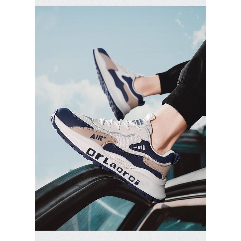 Men's New Dad Sneakers, Breathable Mesh Casual Shoes, Anti-slip Soft Sole Running Athletic Shoes for Men