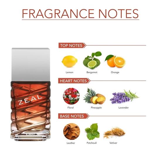 Ajmal Zeal EDP Parfum Aquatique Boisé 100ml pour Homme et Aura Huile de Parfum Concentrée Florale Fruitée Sans Alcool Attar 10ml pour Unisexe