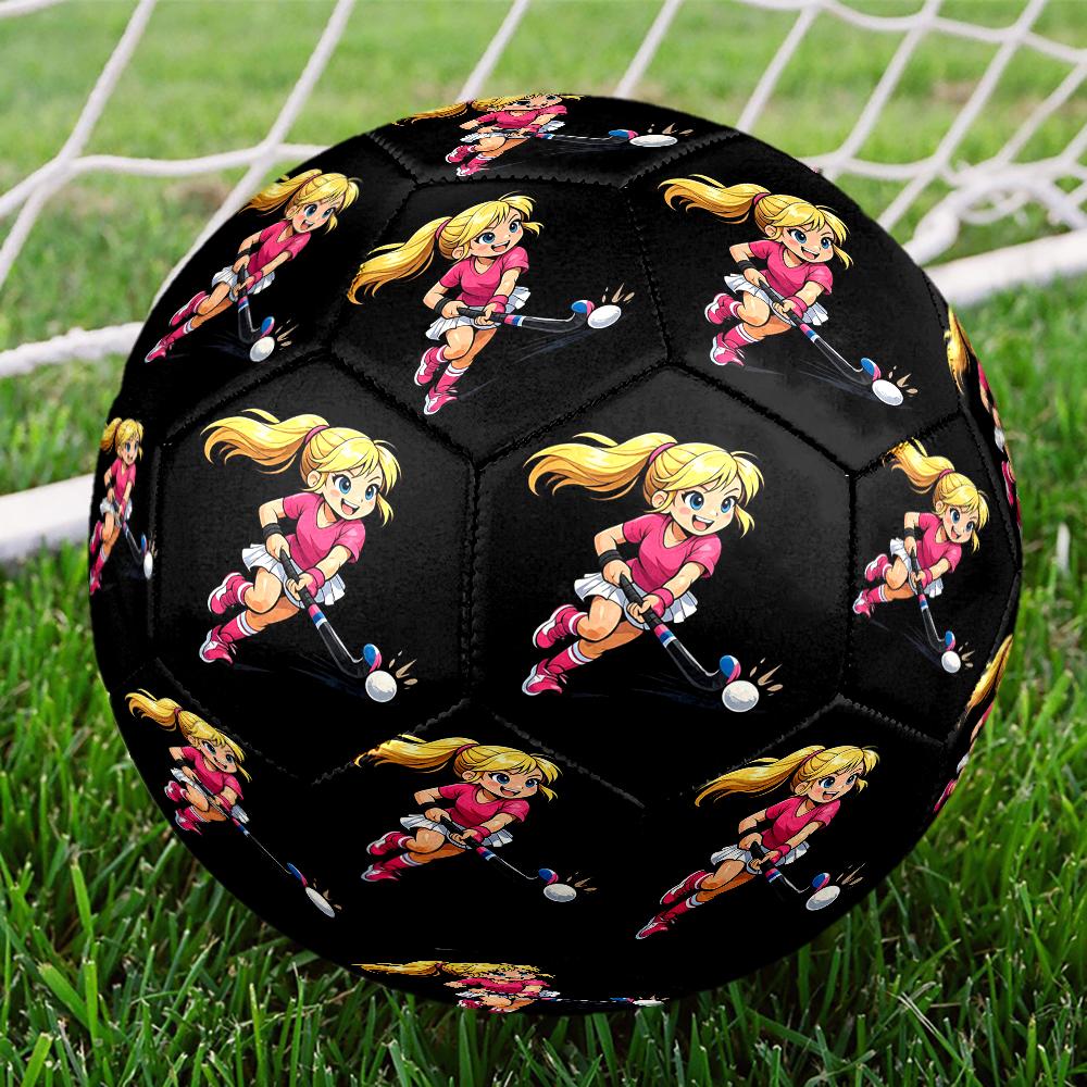 hockey Theme Size 5 Soccer Ball, Suitable for Both Indoor and Outdoor Matches, a Gift Suitable for Everyone.