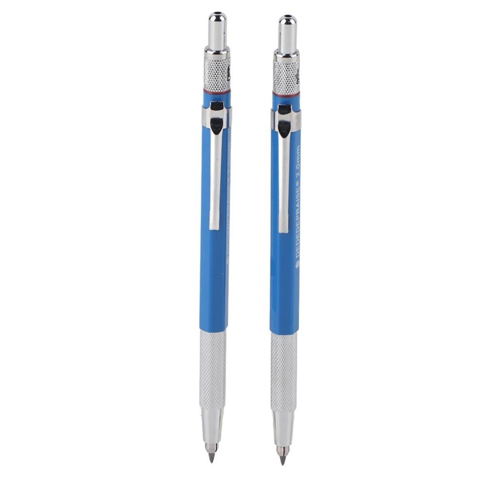

2PCS Stable Lead Output 2.0mm Mechanical Pencil Smooth Grip Art Draft Pencil Sketch Creation Mechanical Pencil