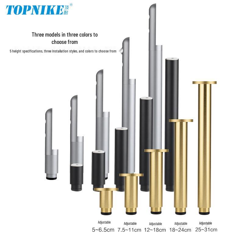 Adjustable Metal Support Legs for Furniture: Perfect for Beds, Tables, Cabinets, Bathrooms, and L-Shaped Sofas.