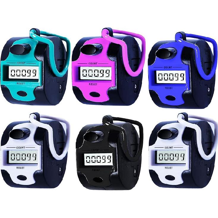 Handy Counter Click Manual Digital clicker Stitch Tally Counters Finger Mechanical Palm Handheld Pitch 5-Digit Electronic Display Click Counter