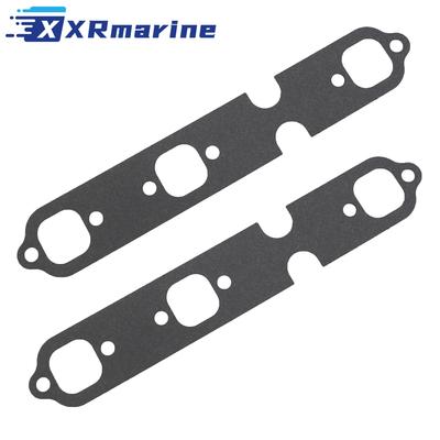 2 Pcs Exhaust Manifold Gasket for Volvo Penta V6 4.3OSi 4.3GL OMC Stern Drive 2.3 3.8 4.3 HP Replace 27-99757 18-2909 3853412