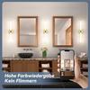 Applique murale LED miroir - NETTLIFE - 60 cm - 8 W - 4000 K (blanc neutre) - finition or
