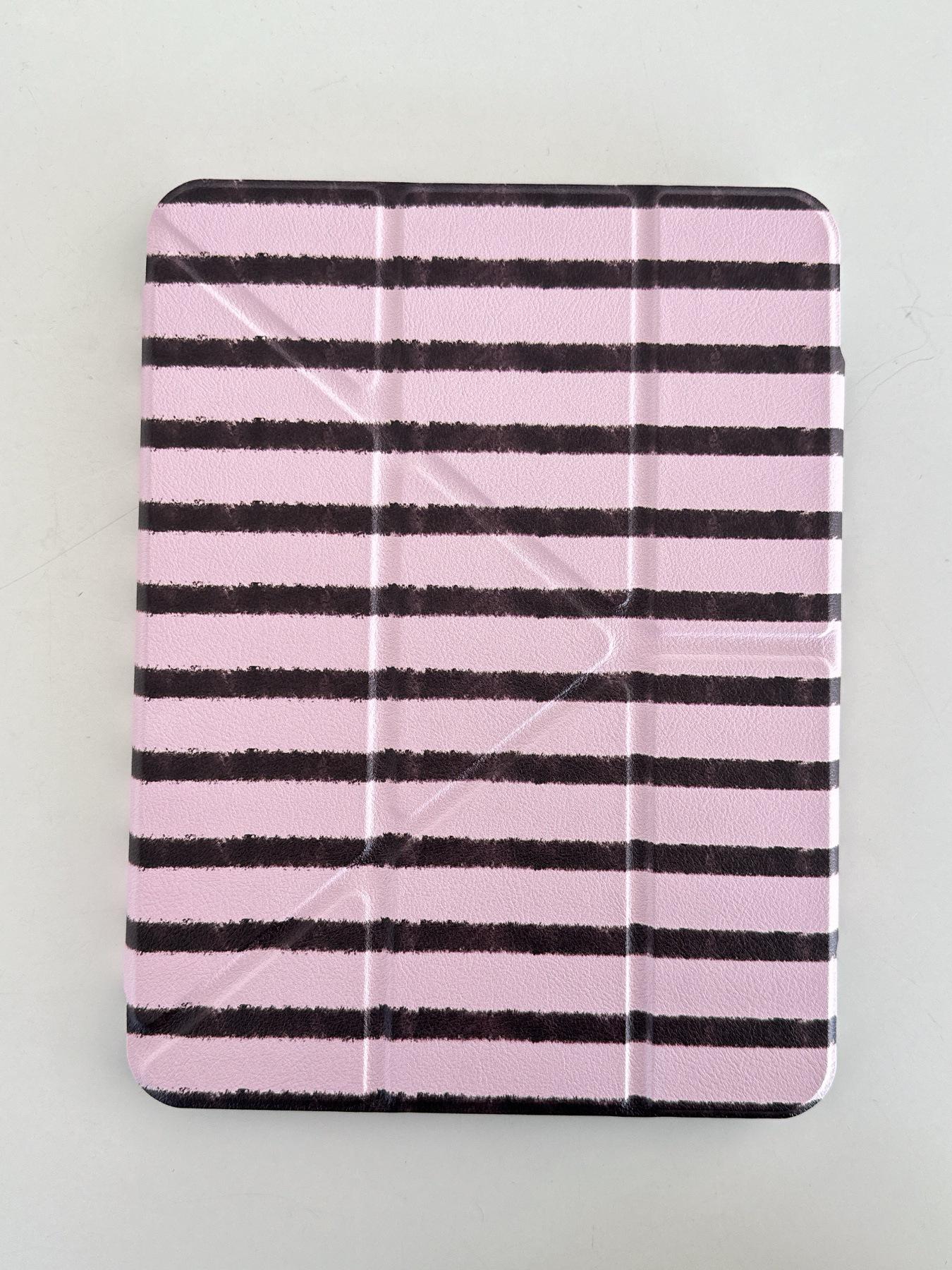 

Buckle Pink Brown Stripe Star iPad Pro Air3 Tablet Case - Anti-fall Design iPad mini 6/7 (8.3-inch)