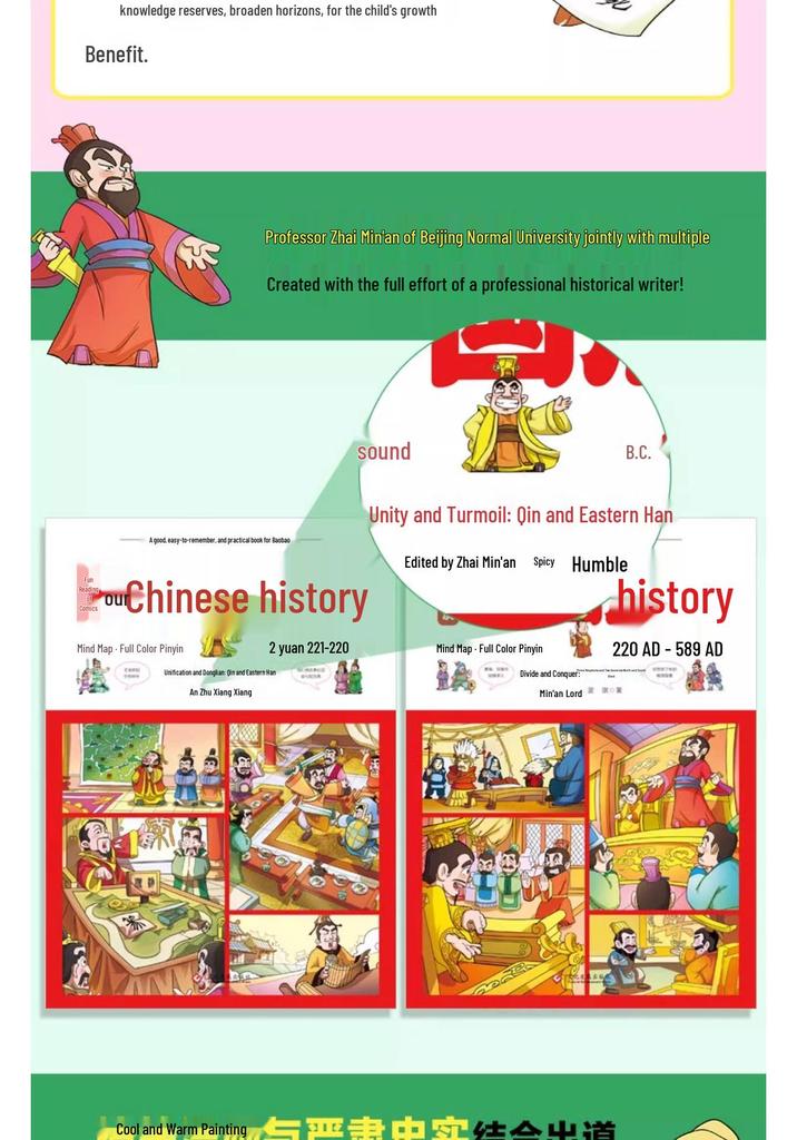 Fun Comics On Chinese History: Illustrated & Pinyin Edition, All 6 Volumes