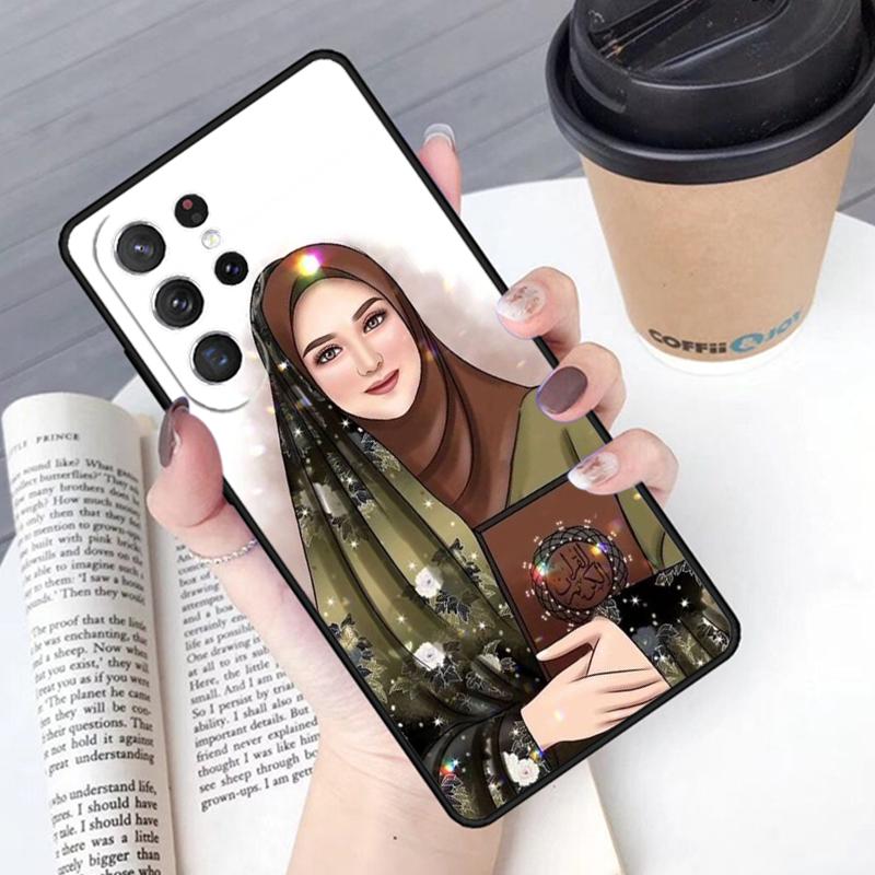 Hijab Face Muslim Islamic phone case Cover For Samsung Galaxy S24 S25 Ultra S21 S22 Ultra S10E Note 10 Plus Note 20 FE S23