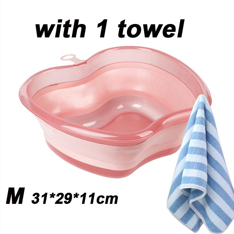 Portable Thickened Basin Apple Shape Design With Hanging Hole Durable Folding Basin For Facial Cleansing, Laundry Outdoor Travel