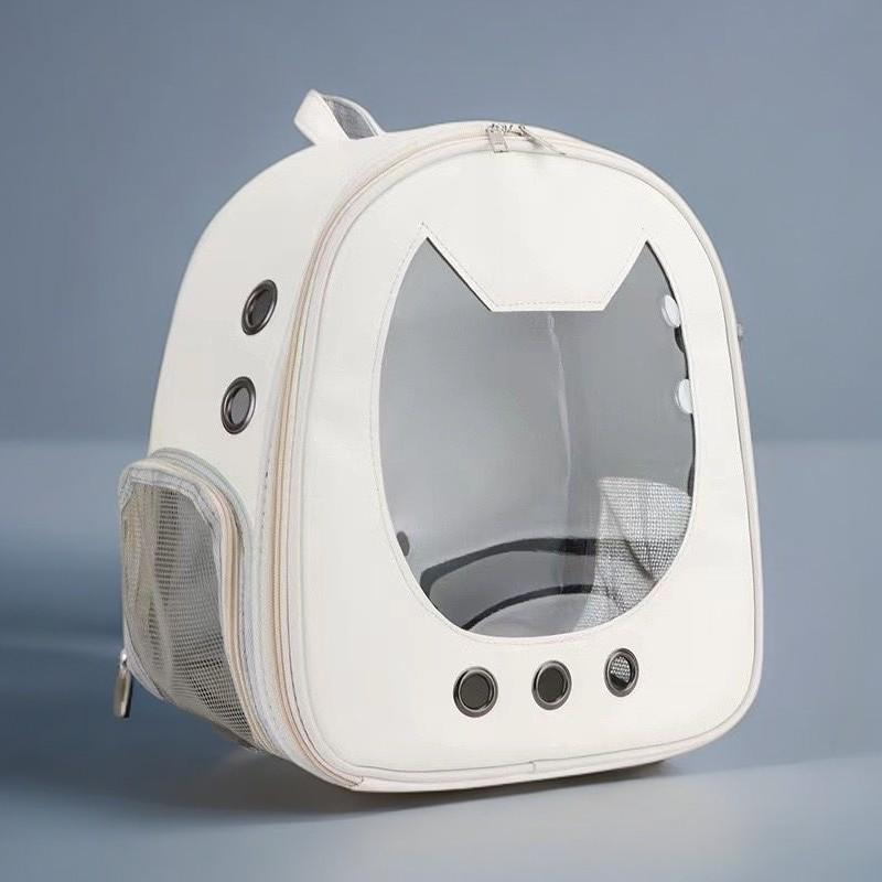 Double Shoulder Cat Backpack with Velvet Pad - Large Capacity Airline-Approved Carrier for Winter Outdoor Use