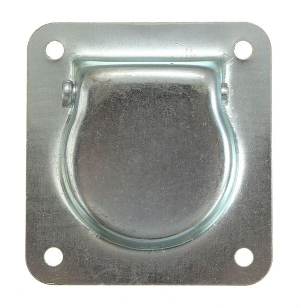 Anneau D'arrimage En D Pliable Avec Plaque - Acier Inoxydable 316 | Pour Bateau, Camion, Remorque