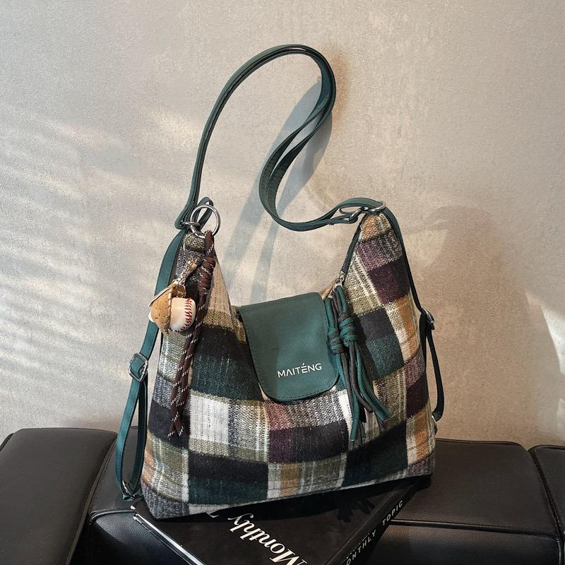 Leisure Commuting Contrasting Color Tote Bag Women's New Large-capacity Shoulder Bag Multi-functional Backpack