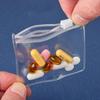 20pcs/set New Reusable Storage Bag with Zipper Plastic Medicine Bags Self-Sealing Portable Self-sealing Bag Storage Containers