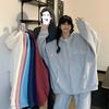 Women's 65% Cotton Embroidered Hooded Sweatshirt - Korean Style Loose Zip-up Jacket (2025 Student Collection)