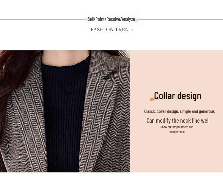 Women's Wool Casual Blazer Autumn Winter 2025 - Short European American Style