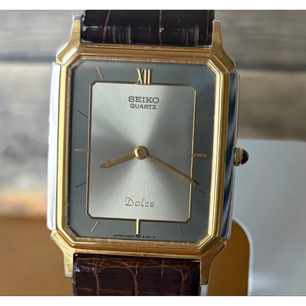 SEIKO Dolce Quartz Square Gold x Silver